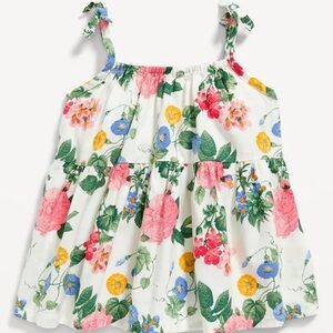 Old Navy Toddler Girls Floral Tank Top Size 5T